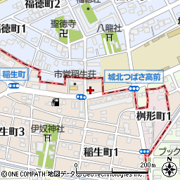 リパークポスパーク名古屋稲生駐車場周辺の地図