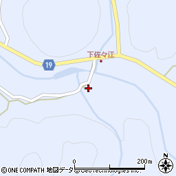 京都府南丹市日吉町佐々江向殿周辺の地図