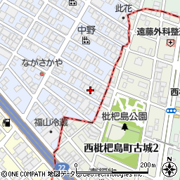 愛知県名古屋市西区あし原町58周辺の地図