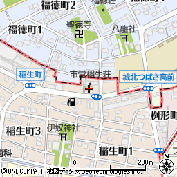 ファミリーマート名西稲生店周辺の地図