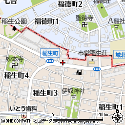 愛知県名古屋市西区稲生町杁先周辺の地図
