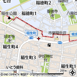 愛知県名古屋市西区稲生町（杁先）周辺の地図