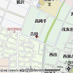 愛知県稲沢市目比町吉田周辺の地図