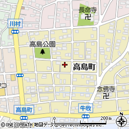 愛知県名古屋市守山区高島町周辺の地図