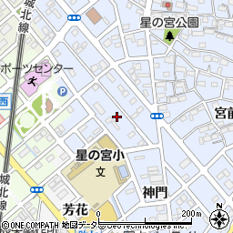 愛知県清須市阿原神門79周辺の地図