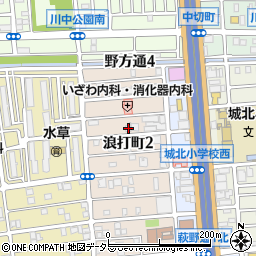 愛知県名古屋市北区浪打町2丁目86-3周辺の地図