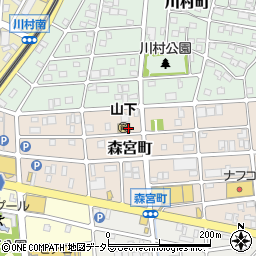 愛知県名古屋市守山区森宮町124周辺の地図