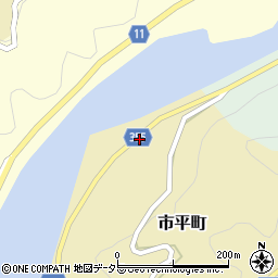 愛知県豊田市市平町中根周辺の地図