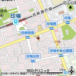 西日本三菱尾張旭店周辺の地図