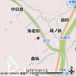 愛知県豊田市木瀬町海老田周辺の地図
