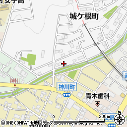 愛知県瀬戸市城ケ根町26-2周辺の地図