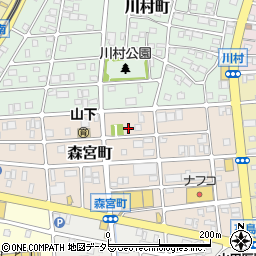 愛知県名古屋市守山区森宮町118周辺の地図