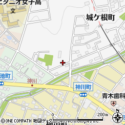愛知県瀬戸市城ケ根町29-1周辺の地図