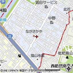 愛知県名古屋市西区あし原町周辺の地図