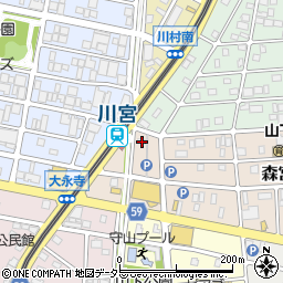 愛知県名古屋市守山区森宮町23周辺の地図
