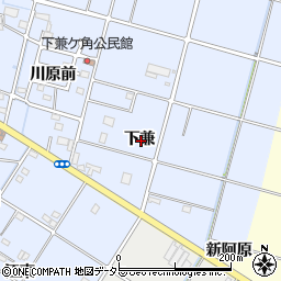 愛知県愛西市西川端町下兼周辺の地図