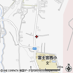 静岡県富士宮市安居山444周辺の地図