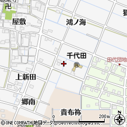 愛知県稲沢市坂田町貴船周辺の地図