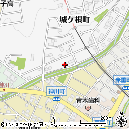 愛知県瀬戸市城ケ根町21周辺の地図