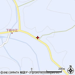 京都府南丹市日吉町佐々江（寺ケ谷）周辺の地図