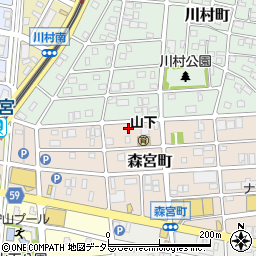 愛知県名古屋市守山区森宮町100周辺の地図