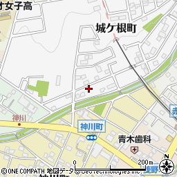 愛知県瀬戸市城ケ根町25周辺の地図