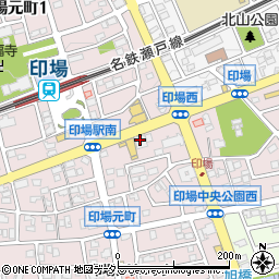東海機材株式会社　尾張旭営業所周辺の地図