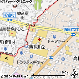 愛知県瀬戸市西原町周辺の地図