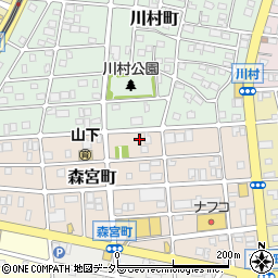愛知県名古屋市守山区森宮町111周辺の地図