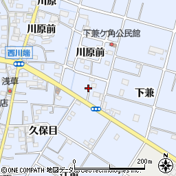 愛知県愛西市西川端町下兼42-1周辺の地図
