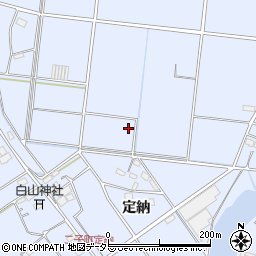 愛知県愛西市二子町周辺の地図