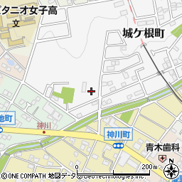 愛知県瀬戸市城ケ根町29周辺の地図