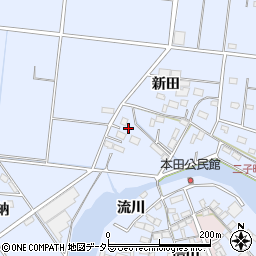 愛知県愛西市二子町新田251-4周辺の地図