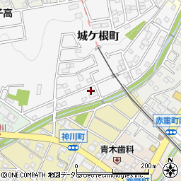 愛知県瀬戸市城ケ根町20周辺の地図