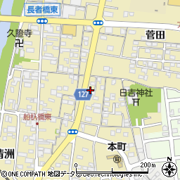 愛知県清須市清洲2311-2周辺の地図