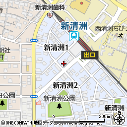 十六銀行清洲支店周辺の地図