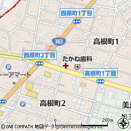 愛知県瀬戸市高根町1丁目86-2周辺の地図