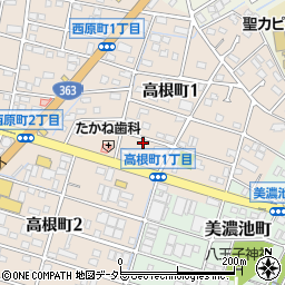 愛知県瀬戸市高根町1丁目93周辺の地図