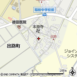 滋賀県彦根市出路町141周辺の地図