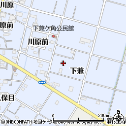 愛知県愛西市西川端町下兼116周辺の地図