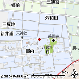 愛知県稲沢市南麻績町郷内26周辺の地図