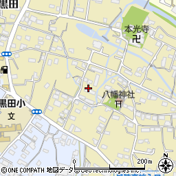 静岡県富士宮市黒田周辺の地図