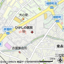 愛知県瀬戸市赤重町58周辺の地図