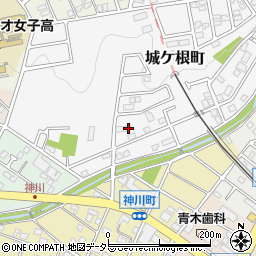 愛知県瀬戸市城ケ根町24周辺の地図