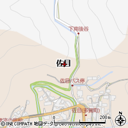 滋賀県犬上郡多賀町佐目周辺の地図