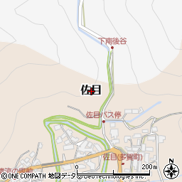 滋賀県多賀町（犬上郡）佐目周辺の地図