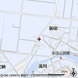 愛知県愛西市二子町新田231周辺の地図