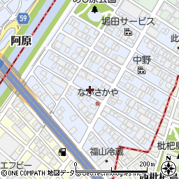愛知県名古屋市西区あし原町223周辺の地図