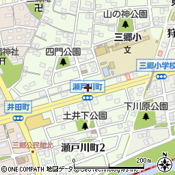 愛知県尾張旭市瀬戸川町周辺の地図