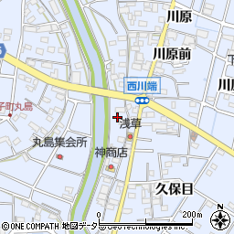 愛知県愛西市西川端町兼久周辺の地図
